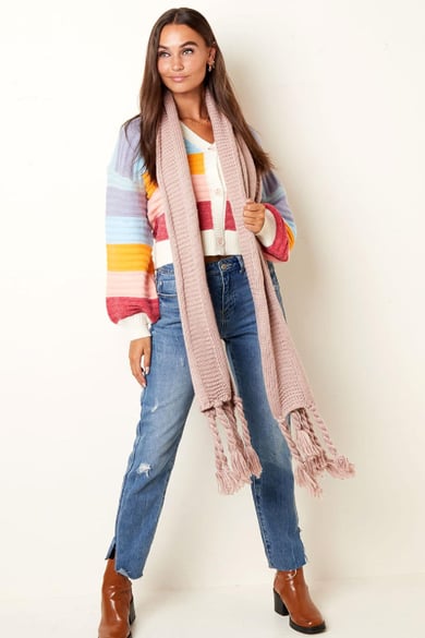 Bufanda Winter Knitted  Gris Acrílico h5 Imagen2
